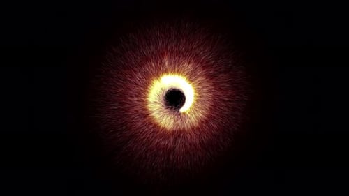 Bright Flying Sparks of Particles Spinning in a Circle