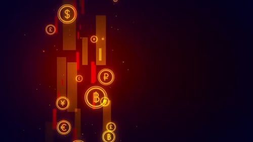 Digital Global Currency Background V8