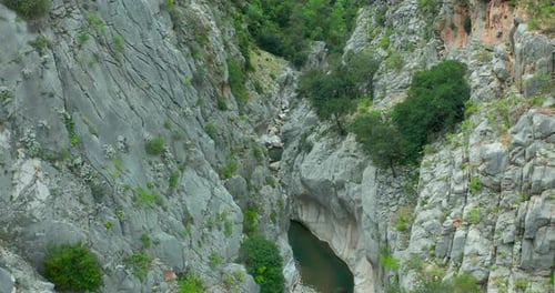 Aerial Shot of the Epic Goynuk Canyon in Kemer Turkey