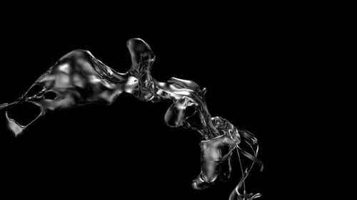 Dynamic Fluid Splash Transition Element