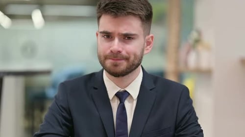 Young Adult Man in Suit Portrait