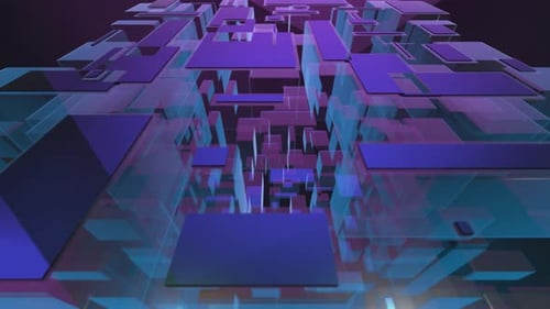 Surface du cadre d'objets géométriques en verre en 3D