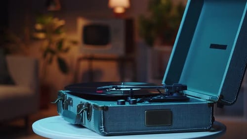 Vinyl Record Closeup