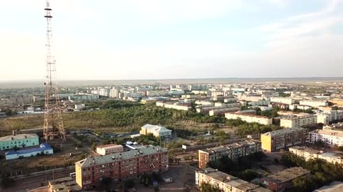 A Small Town on the Shore of the Balkhash Lake