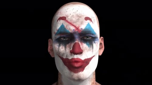 Creepy Clown Blows A Kiss