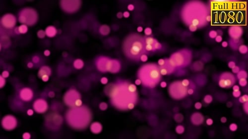 Abstract Dynamic Bokeh Light Particles Background Loop