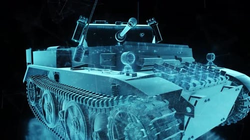 Panzerhologramm des Zweiten Weltkriegs 4k