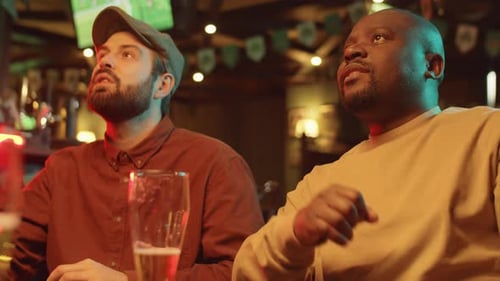 Watching Football Match In Pub