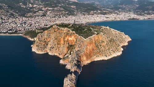 Schloss Alanya Kalesi Luftbild
