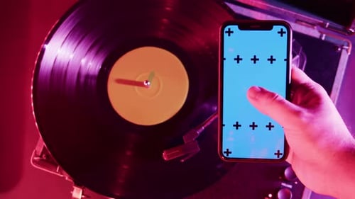 Vinyl Record Closeup