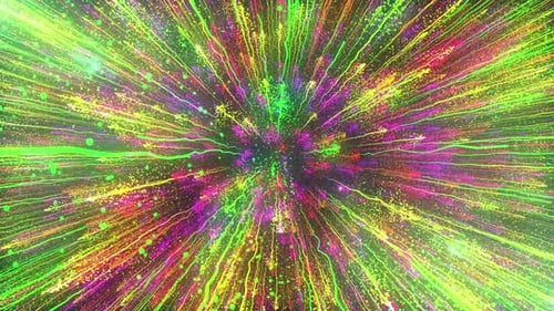 Vibrant Colorful Particle Light Stream Burst Background