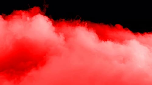 Swirling Red Clouds on Black Background