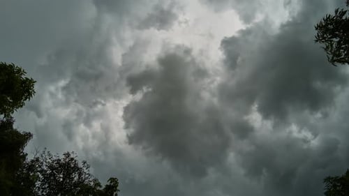 Dark Storm Clouds Moving across the Sky