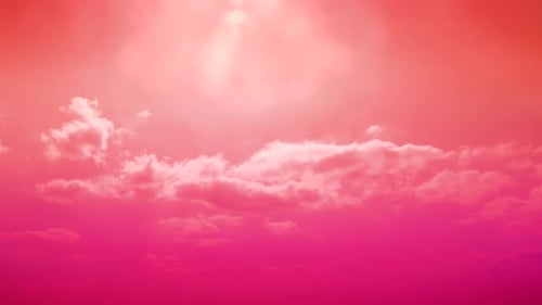 Pink Sky with Clouds Background