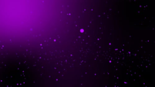 Flying Particles Purple Background Animation Loop