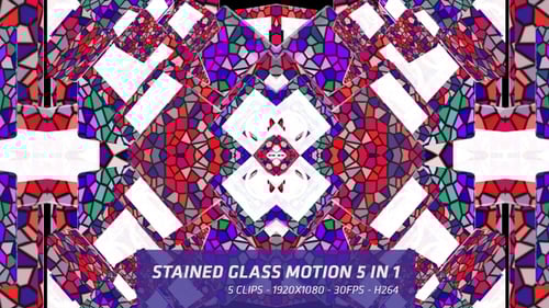 Abstract Colorful Geometric Kaleidoscope Motion Background