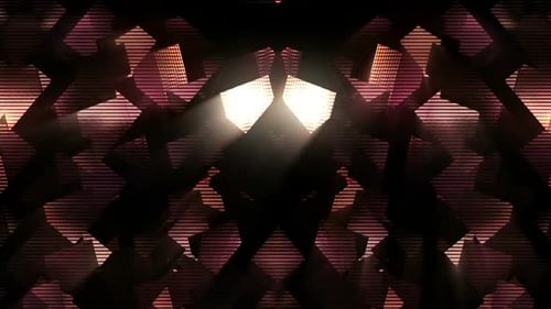 Dynamic Geometric Cubes Light Animation Background