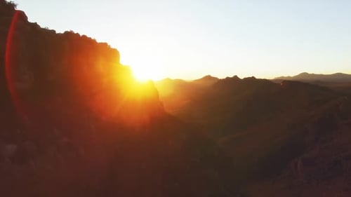 Aerial view of a mountain