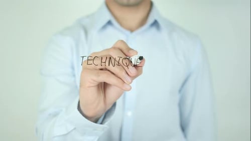 Techniken, Schreiben auf dem Bildschirm
