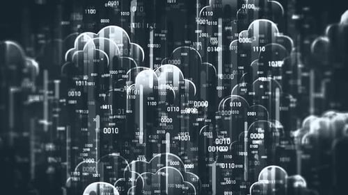 Futuristic Cloud Computing Network with Falling Binary Data