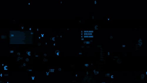 Abstract Financial Data Stream Background Loop