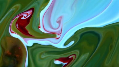 Abstract Swirling Multicolored Paint Background