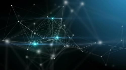 Abstract Technology Network Plexus Animation Loop