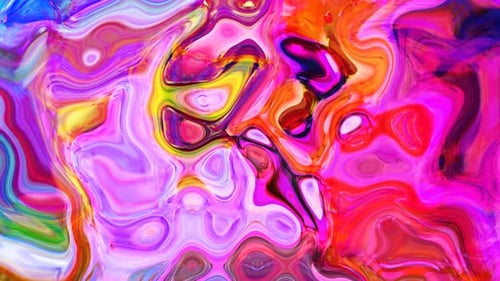 Vibrant Abstract Fluid Liquid Paint Motion Background