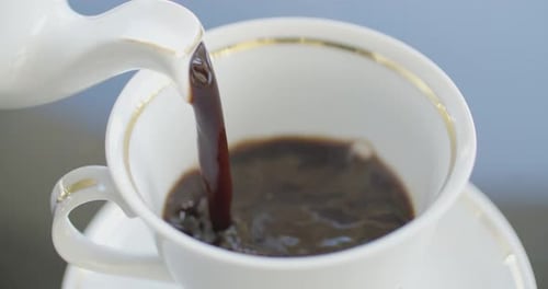 Pouring Black Coffee