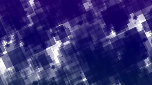 Abstract Animated Background with Shifting Blue Squares