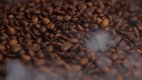 Aromatic Coffee Beans with Gentle Steam