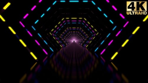 Abstract Colorful Tunnel