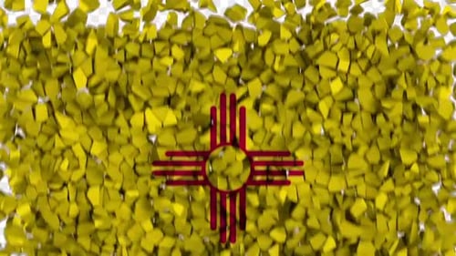 Abstract 3D Shatter Transition Reveal