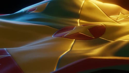 Grenada - Stylized Flag