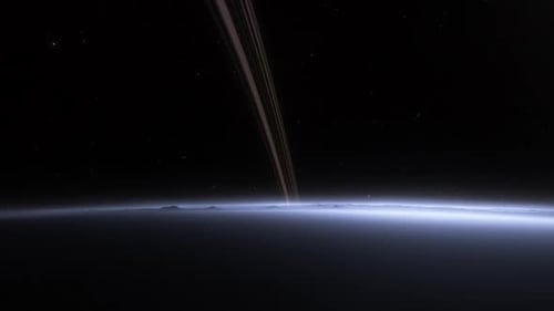 Space Background - Rocky Exoplanet