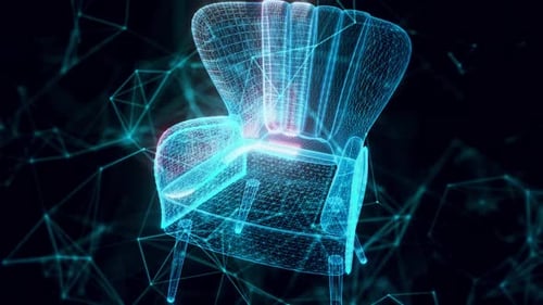 Classic Chair Hologram Close Up Hd