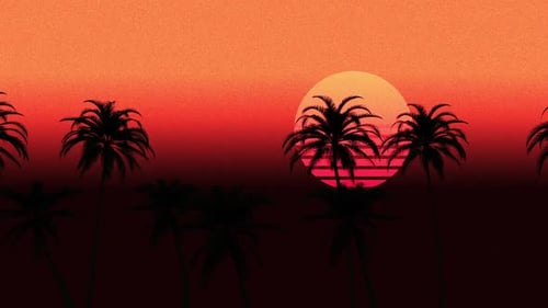 Palm Trees Retro
