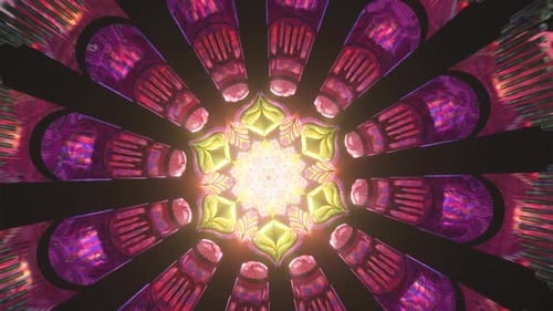 Mandala Seamless Loop Vj Kaleidoscope Background New Age Colorful Visual Ethnic Spiritual Peace Art