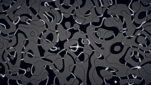 Laço de parede de vídeo minimalista em preto e branco