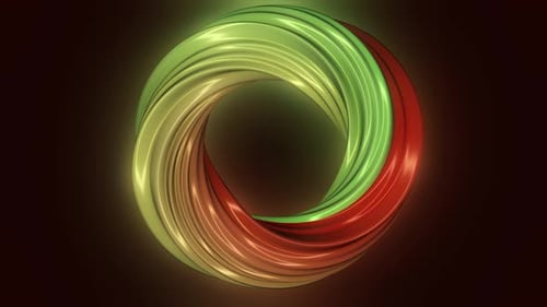 3D computer generated spinning torus