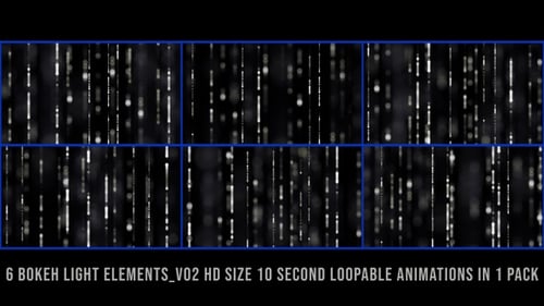 Vertical Bokeh Lights Element Pack V02