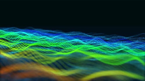 abstract technology digital particle wave background. Vd 109