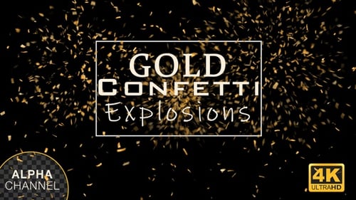 Goldenes Konfetti