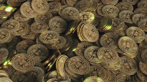 4K Bitcoin auf dem Boden