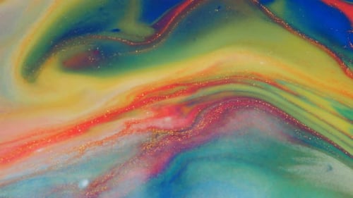 Colorful Abstract Liquid Swirls in Mesmerizing Patterns
