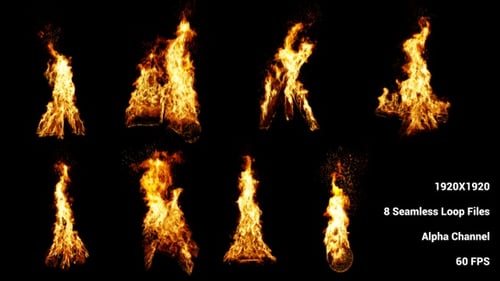 Campfire Pack Nahtlose Schleife