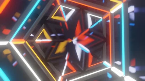 Abstract tunnel Endless swirling background