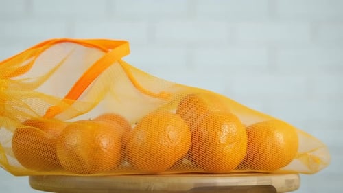 Bolsa de malla en la cocina