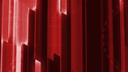 Dynamic Red Abstract Corporate Technology Background Loop