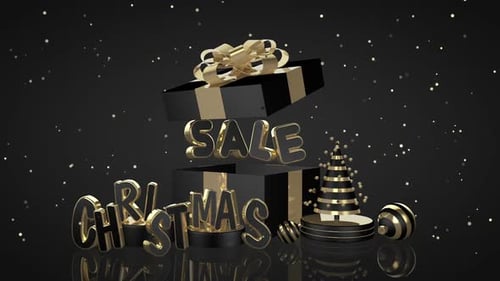 Christmas Sale Loop Animation 3D
